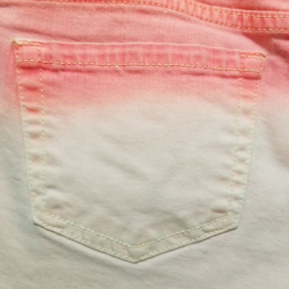 Mossimo shorts 13 Fit 6 ombre dip dye colored denim jean booty Daisy Dukes - Picture 8 of 12